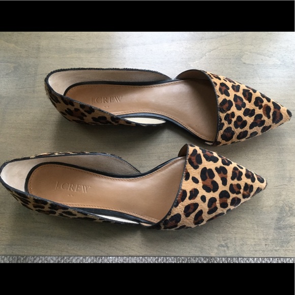 J. Crew Shoes - JCrew calf hair leopard flats size 9